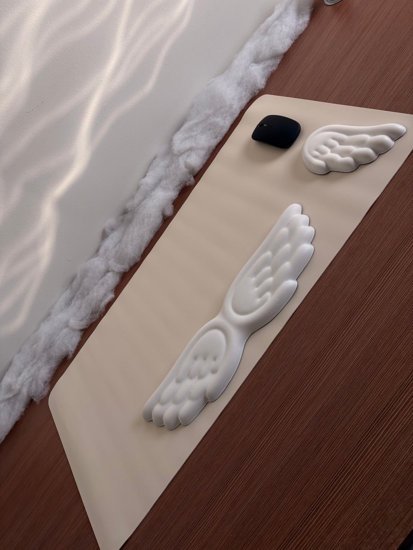 Tapis de bureau PU Waterproof – Antidérapant (80×40 cm) Rose – Protection bureau & confort