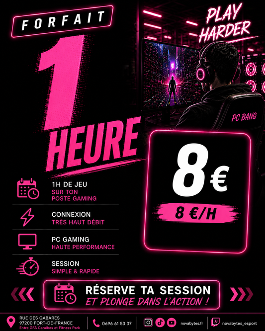 Forfait PC Bang – 1 Heure