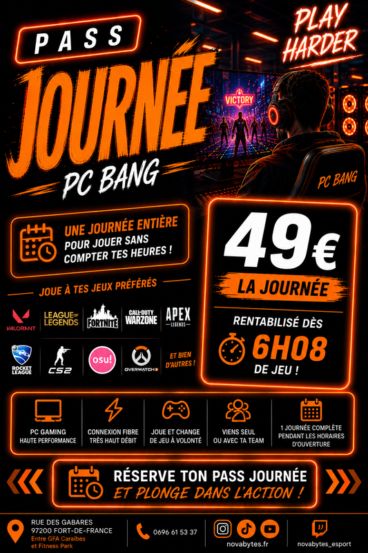 Pass Journée PC Bang