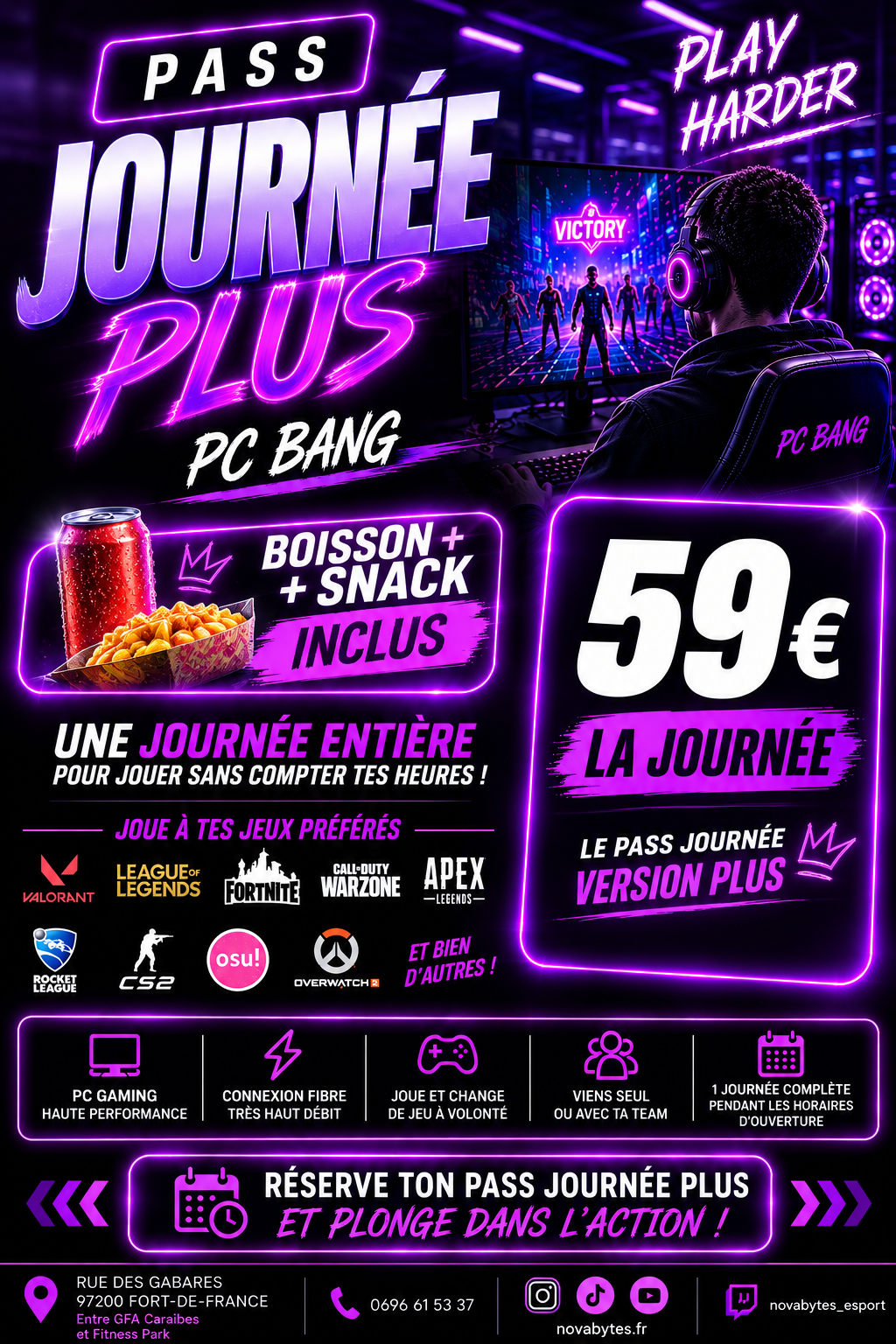 Pass Journée Plus PC Bang