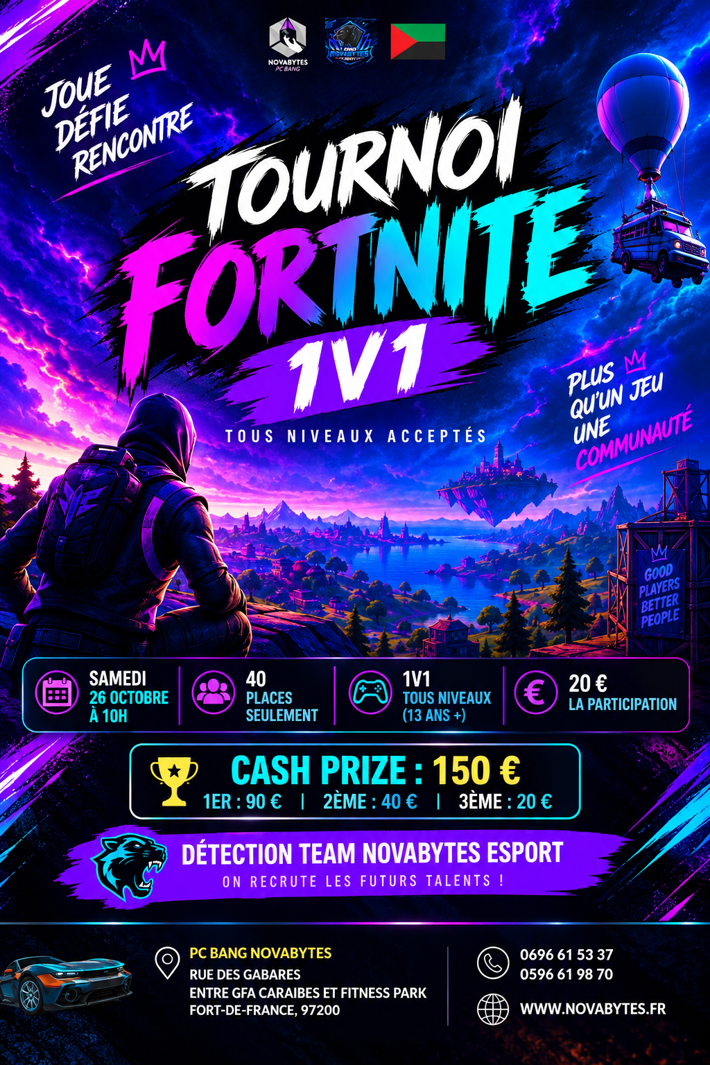 Premier Tournoi Fortnite 1V1 – PC Bang Martinique