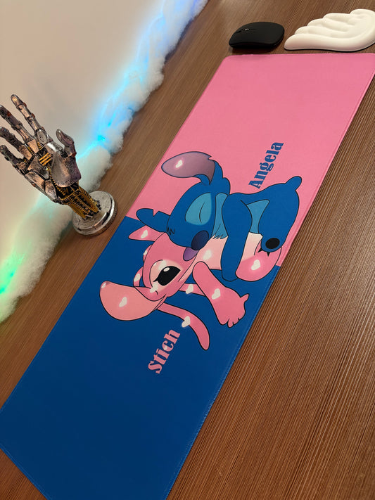 Tapis de bureau XXL Gamer Stitch – E-sport (800×300 mm) Waterproof