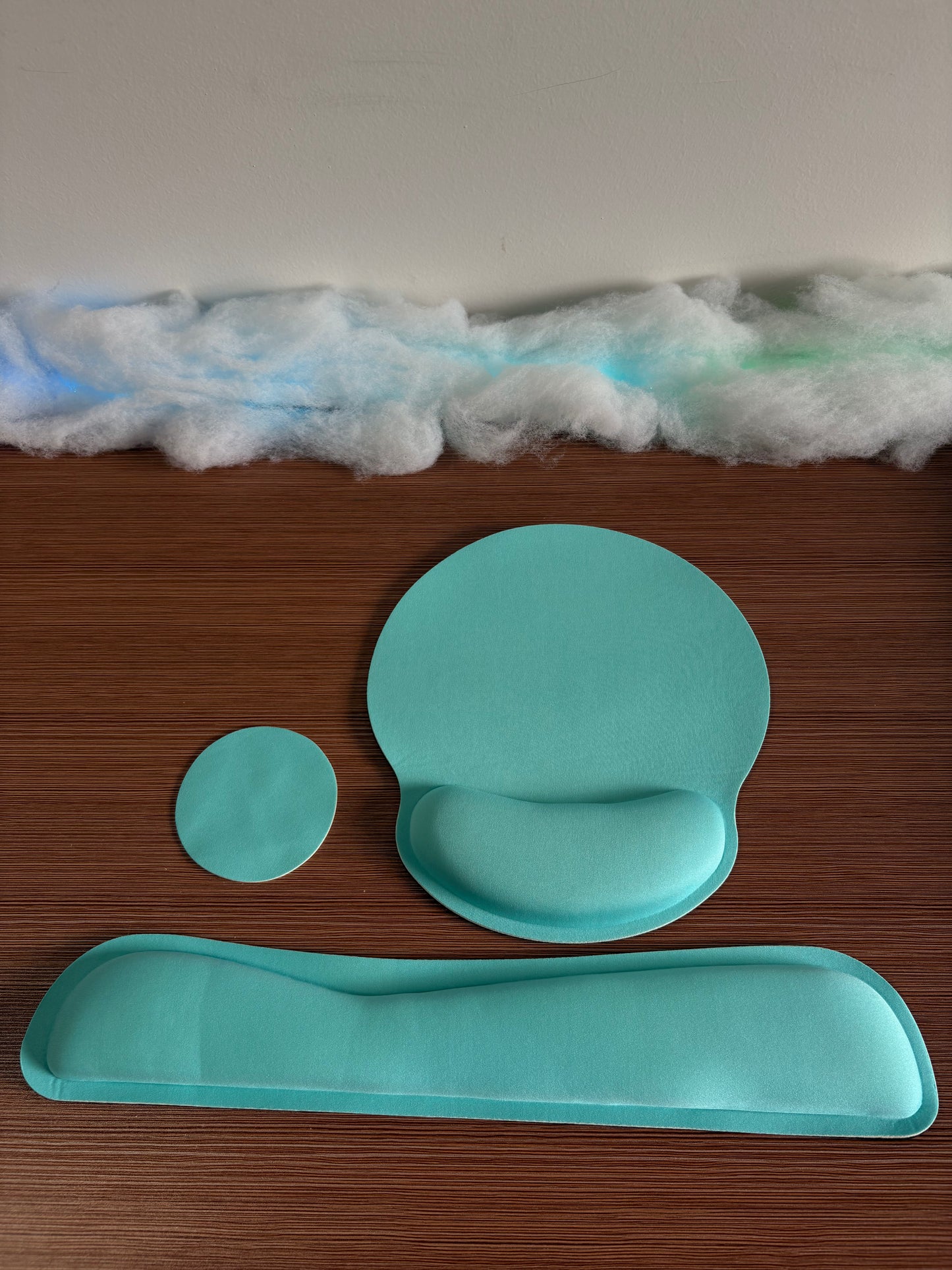 Ensemble repose-poignet clavier + souris (3 pièces) – Mousse à mémoire de forme, base antidérapante