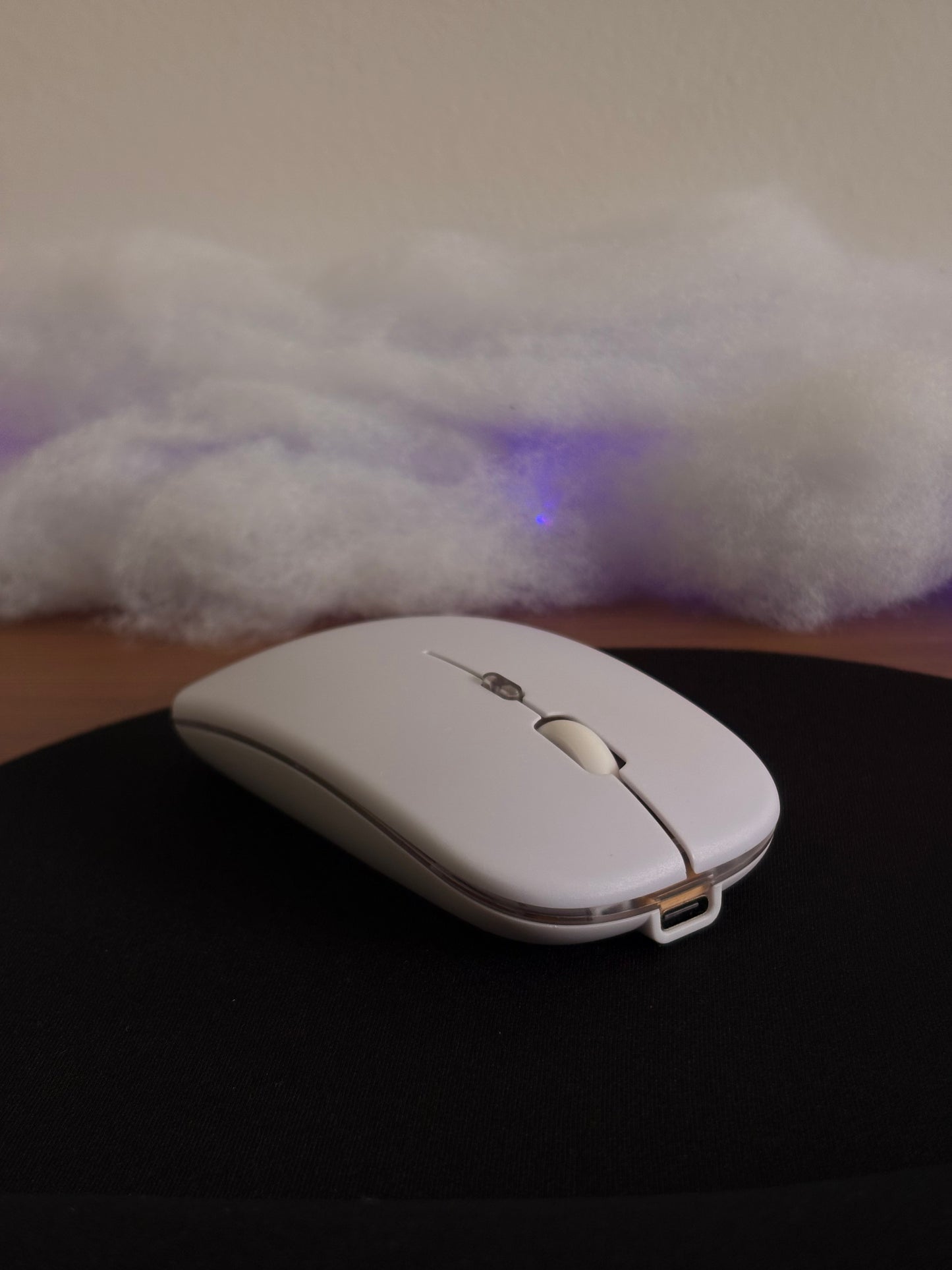 Souris sans fil rechargeable Bluetooth + 2.4GHz – Silencieuse, rétro-éclairée (1600 DPI)