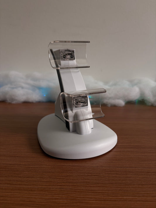 Station de charge double manettes PS5/PS4 – Charge Type-C avec indicateur LED (2 manettes en simultané)