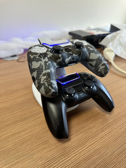 Station de charge double manettes PS5/PS4 – Charge Type-C avec indicateur LED (2 manettes en simultané)
